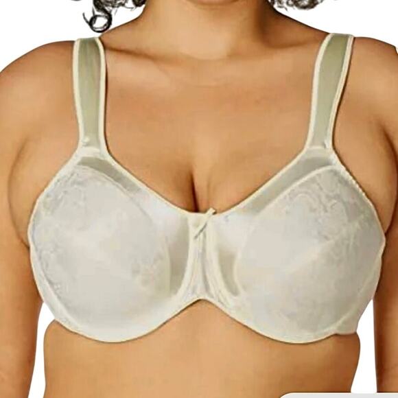 Bali 36DDD minimizer Satin Tracings underwire full coverage bra BC 2566 - Picture 1 of 13